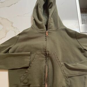 Frank & Eileen Womens Forest Green Hoodie